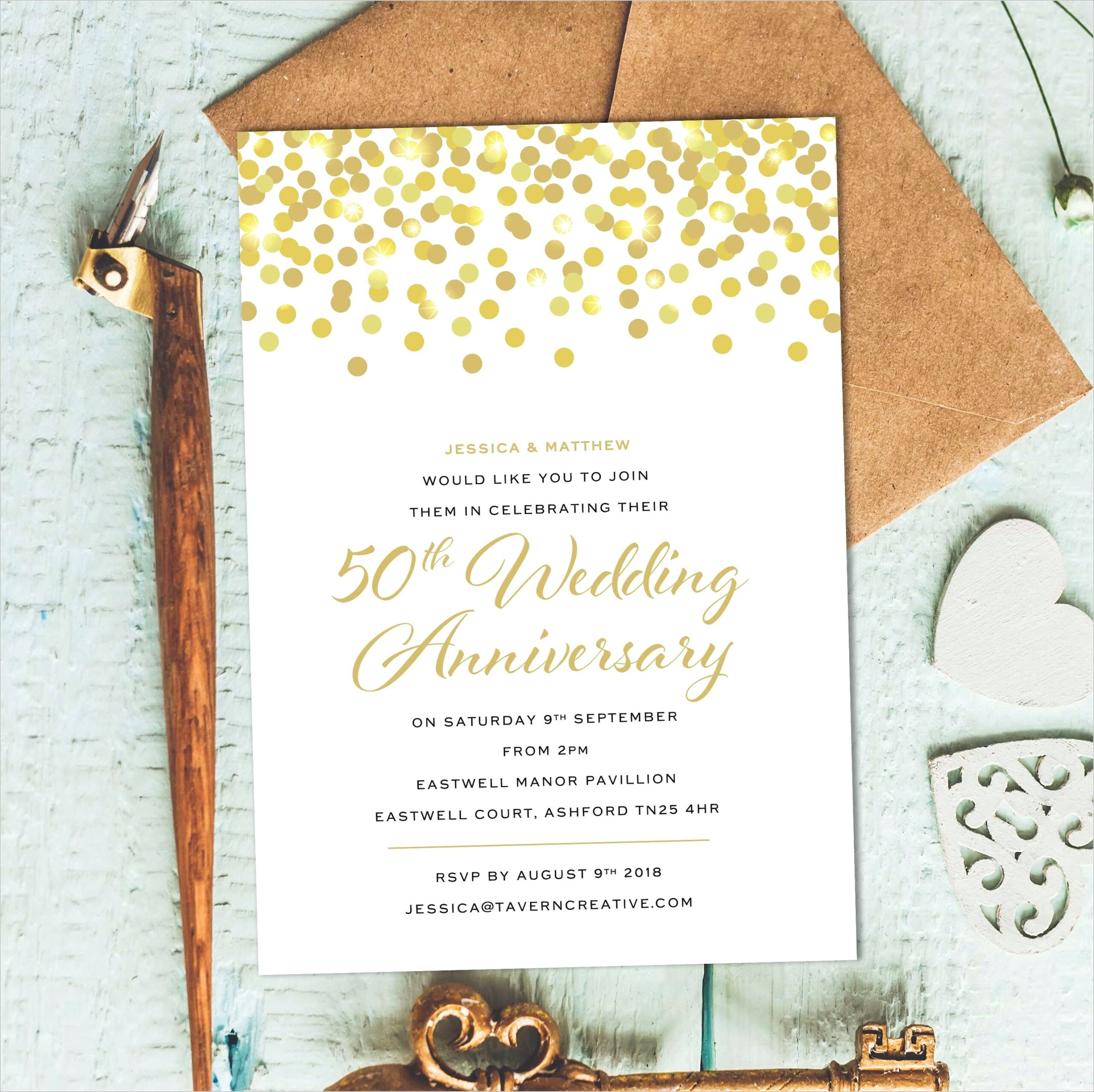 70th Wedding Anniversary Invitations