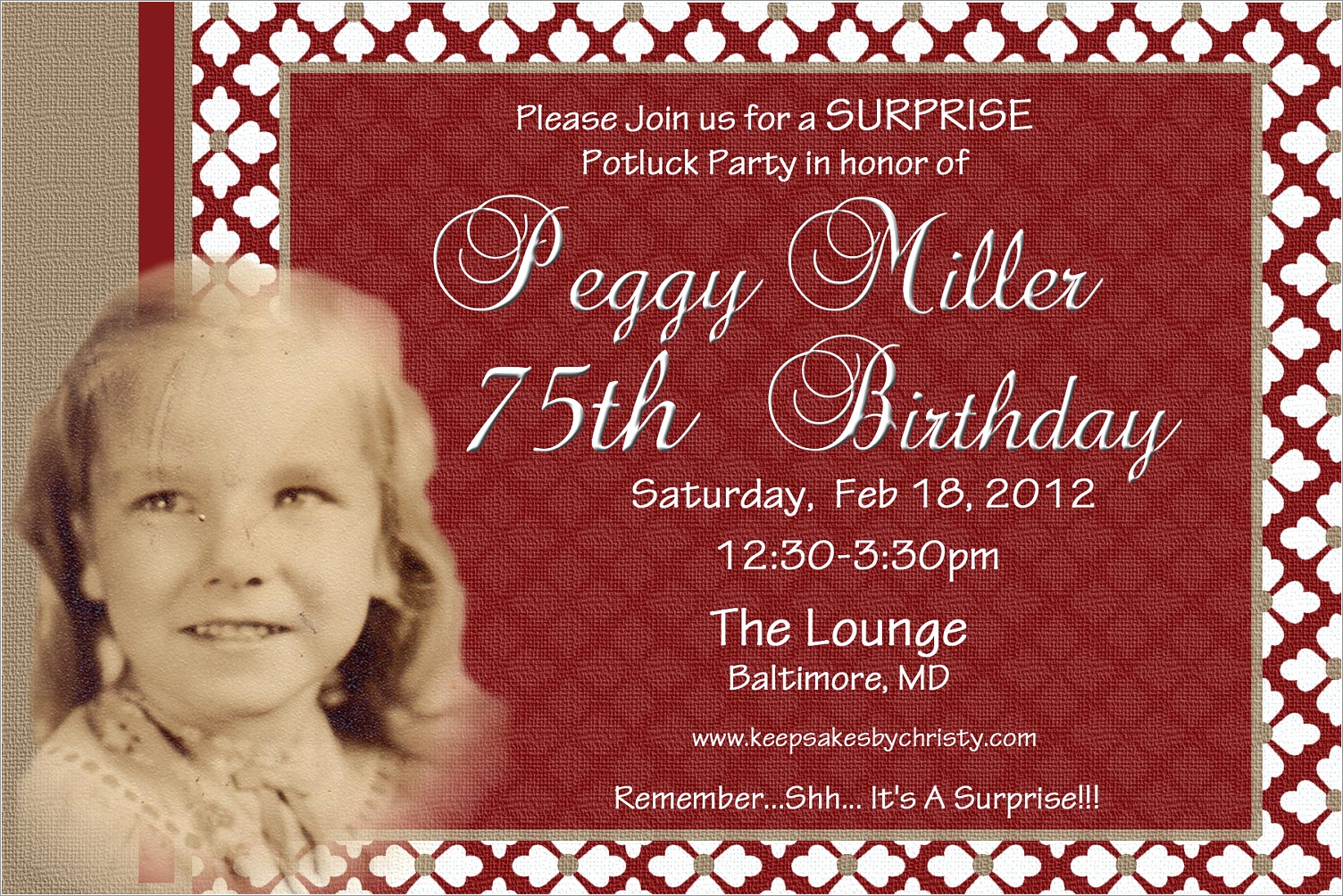 75th Birthday Invitations Free