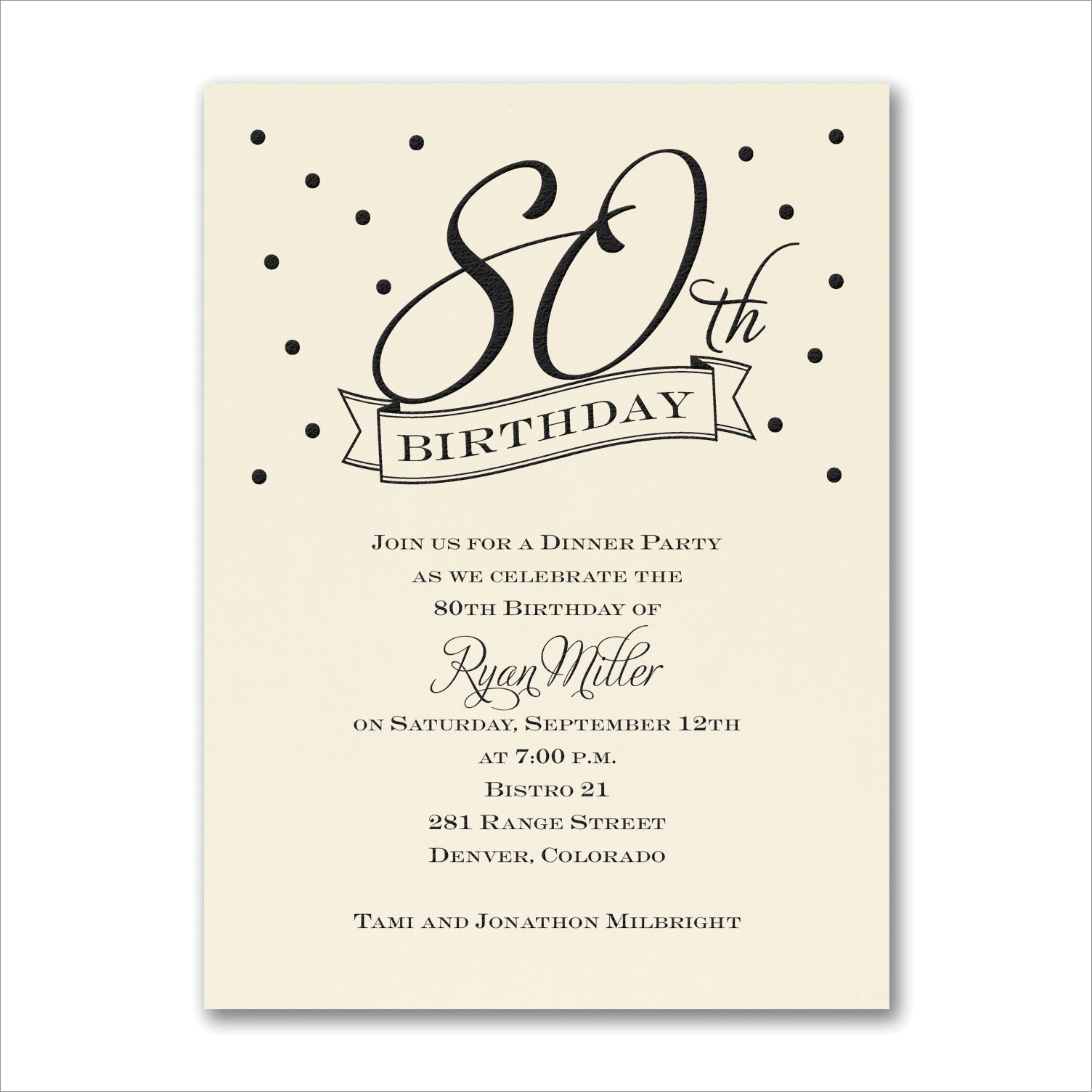 80th Birthday Invitation Ideas Invitations Restiumani Resume 4ZO4Q6GL3w