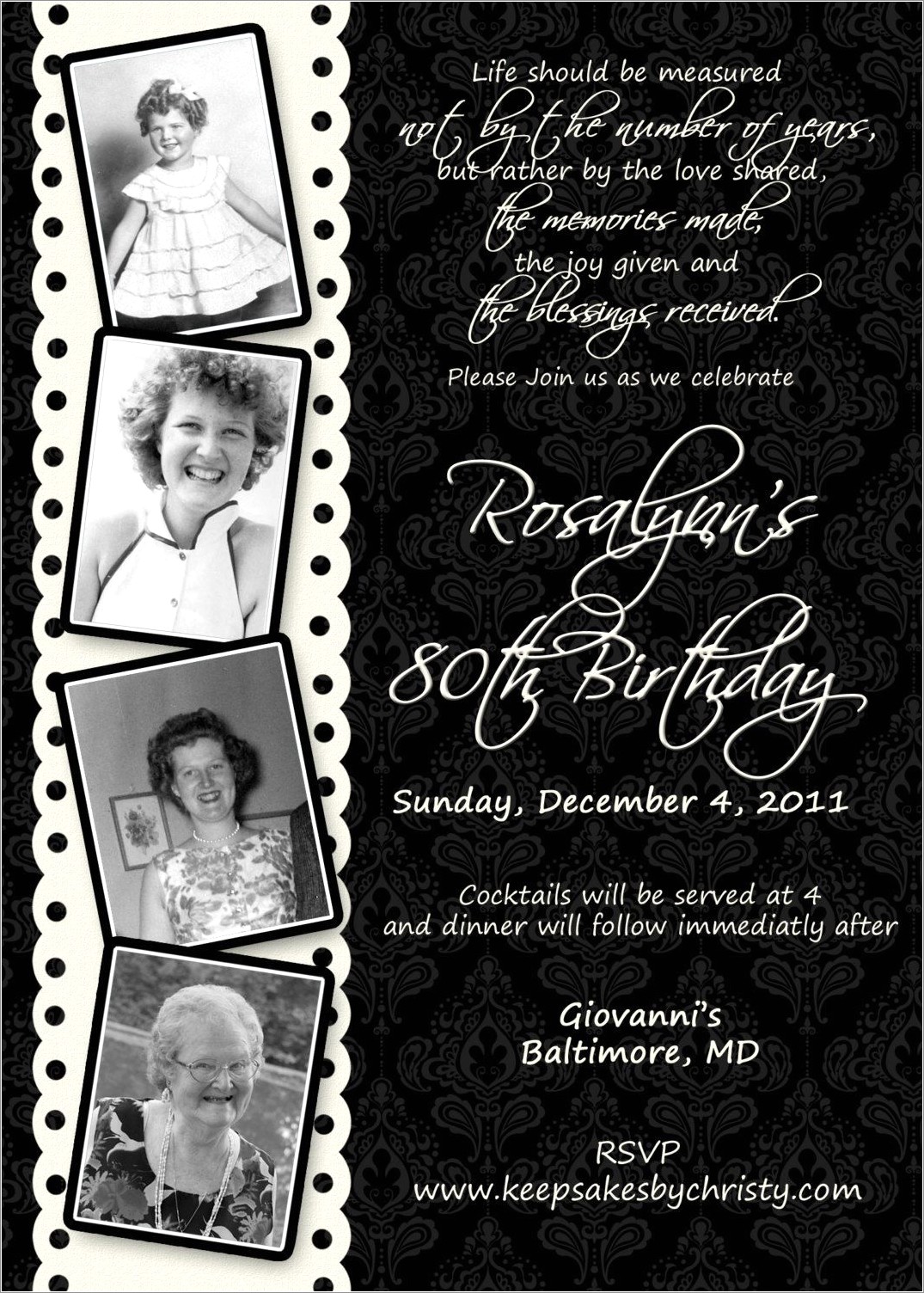 90th Birthday Invitations Ideas