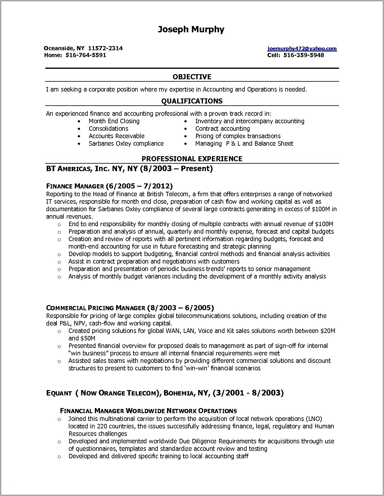 Accounts Payable Resumes Free Samples