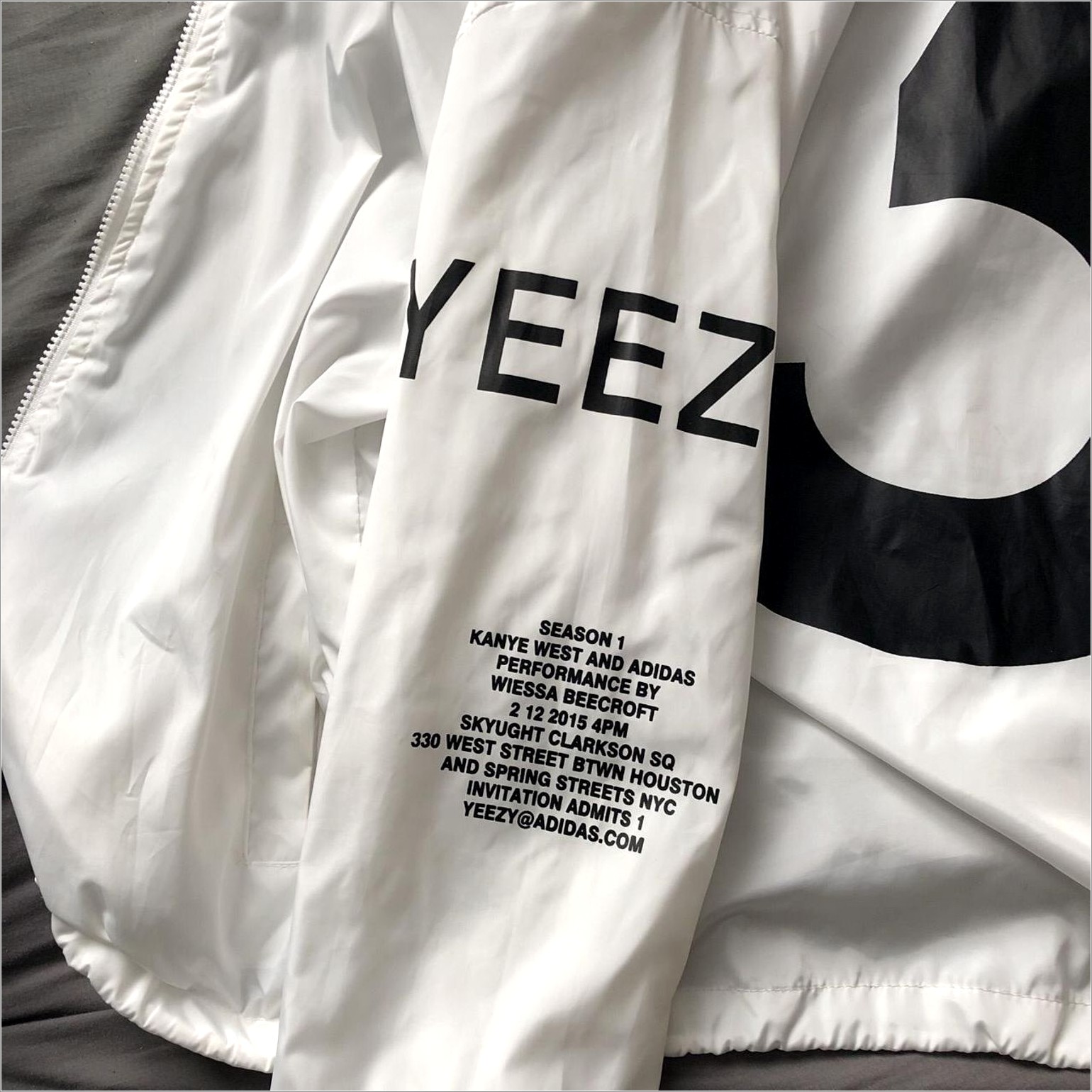 Adidas Yeezy Invitation 3 Windbreaker