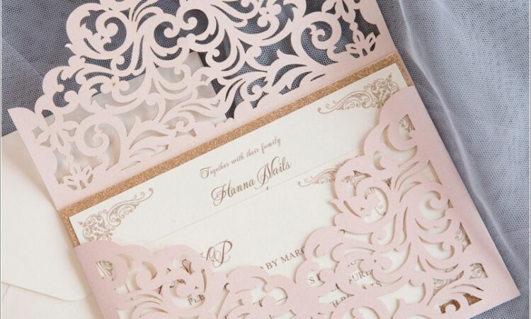 Affordable Laser Cut Wedding Invitations