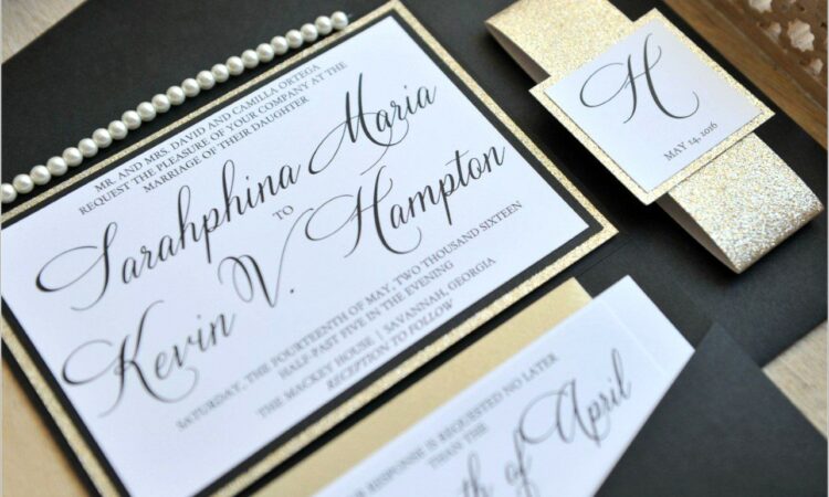 All That Glitters Wedding Invitations