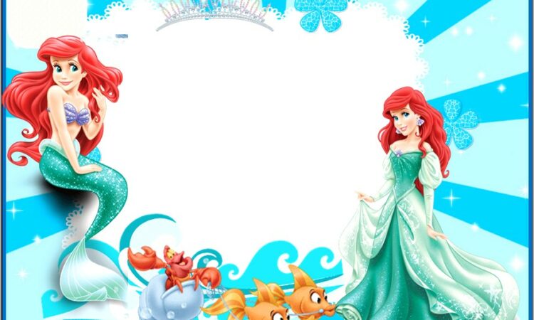 Ariel Birthday Invitation Template