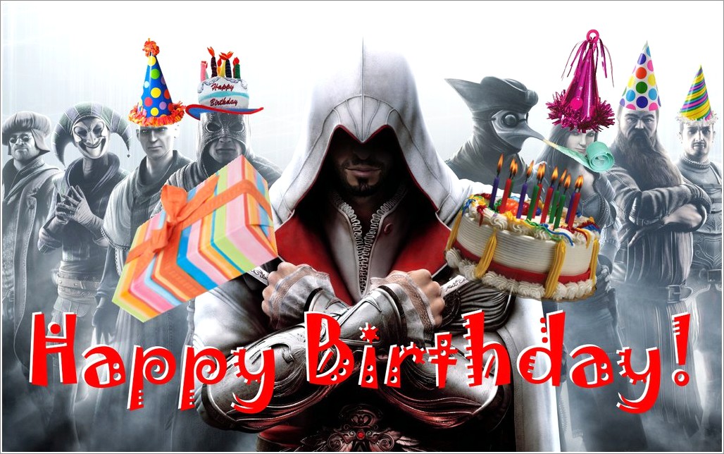 Assassins Creed Birthday Invitations