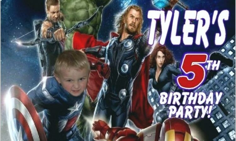 Avengers Birthday Invitation Wording