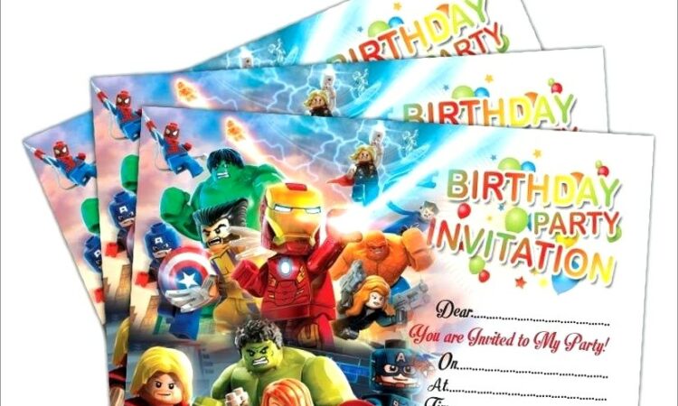 Avengers Invitation Card Template Free