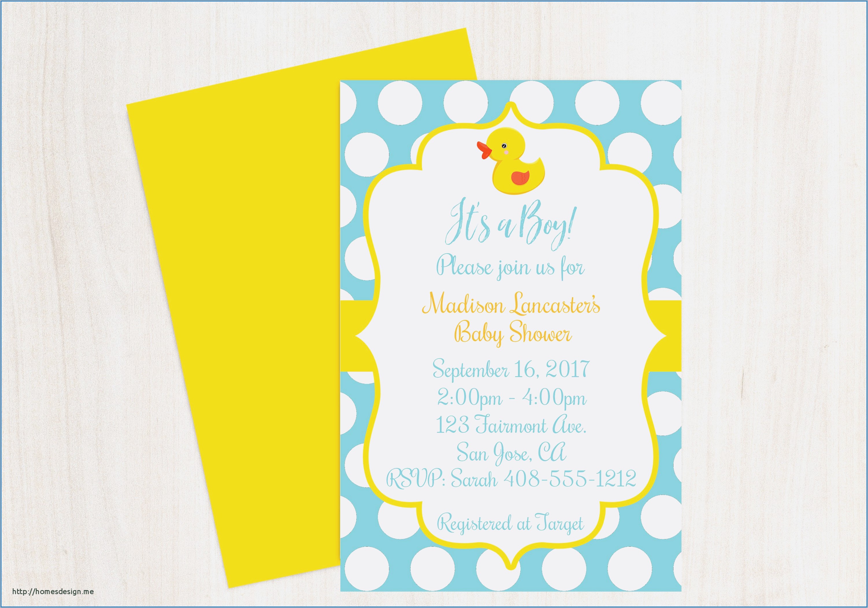 Baby Boy 2nd Birthday Invitation Card