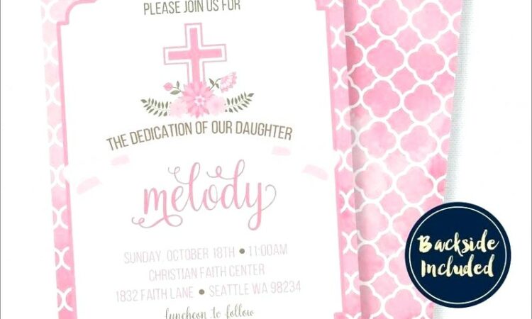 Baby Dedication Invitations Online