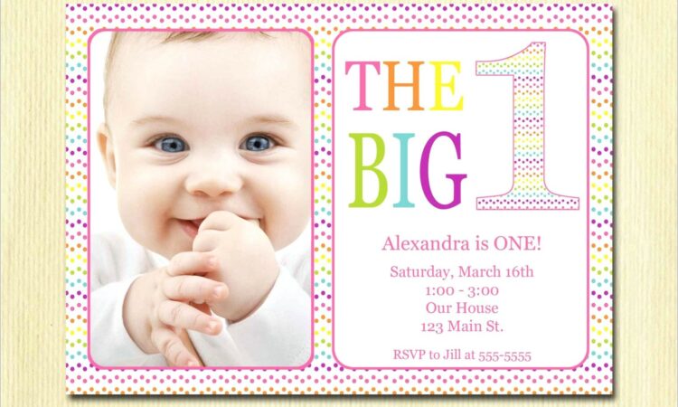 Baby First Birthday Invitation