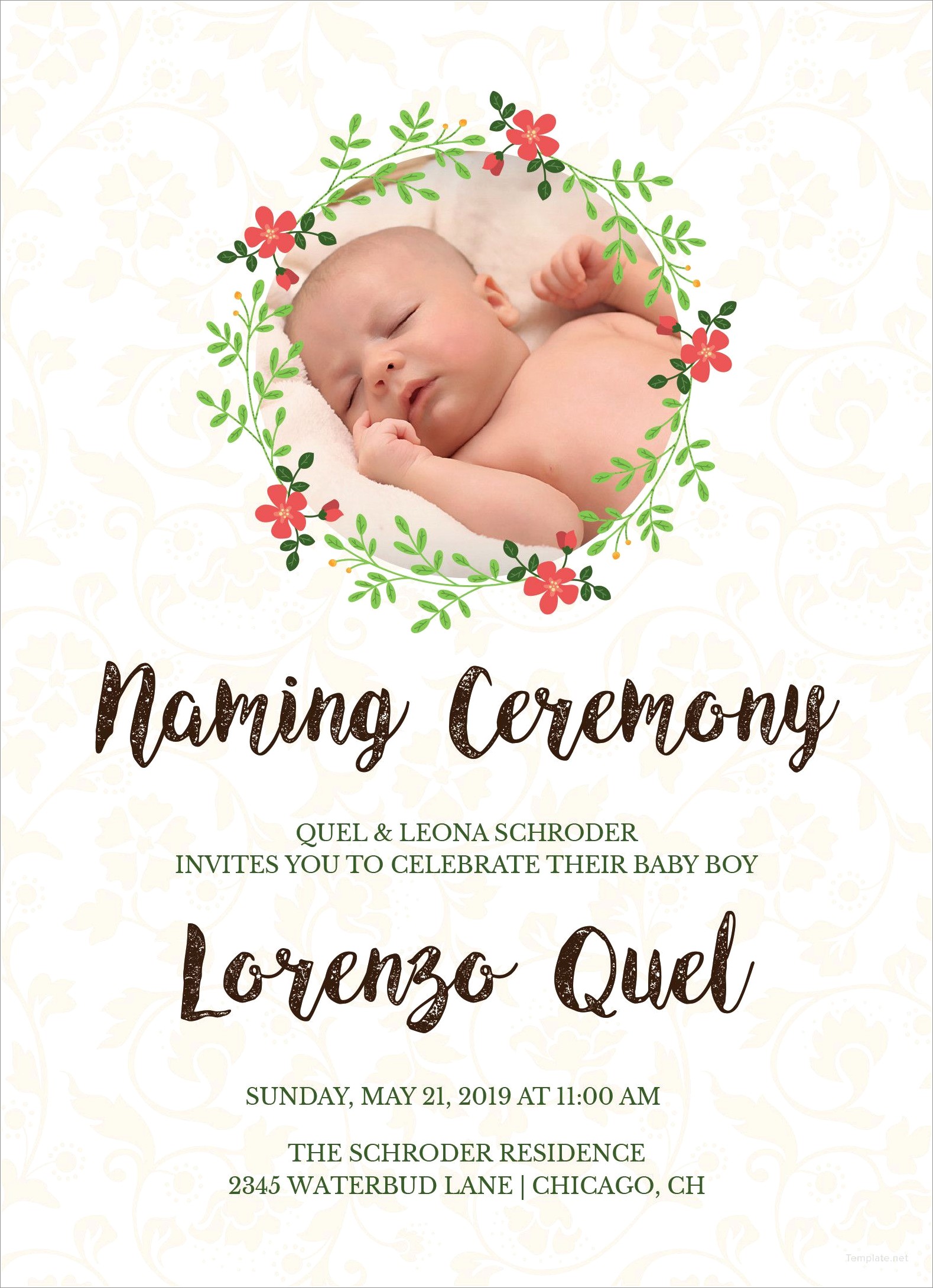 Baby Girl Naming Ceremony Invitation Message