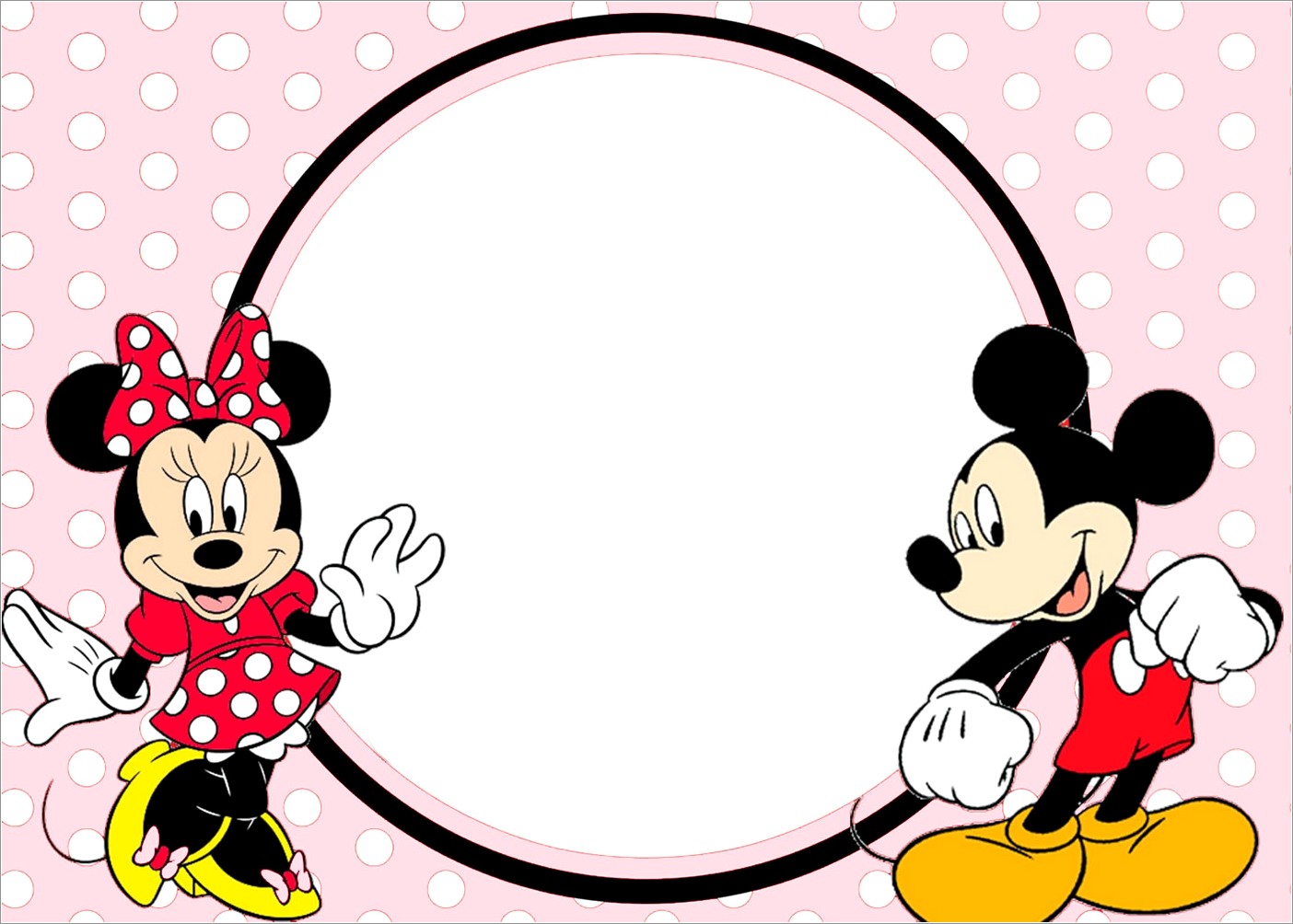 Baby Mickey And Minnie Invitations
