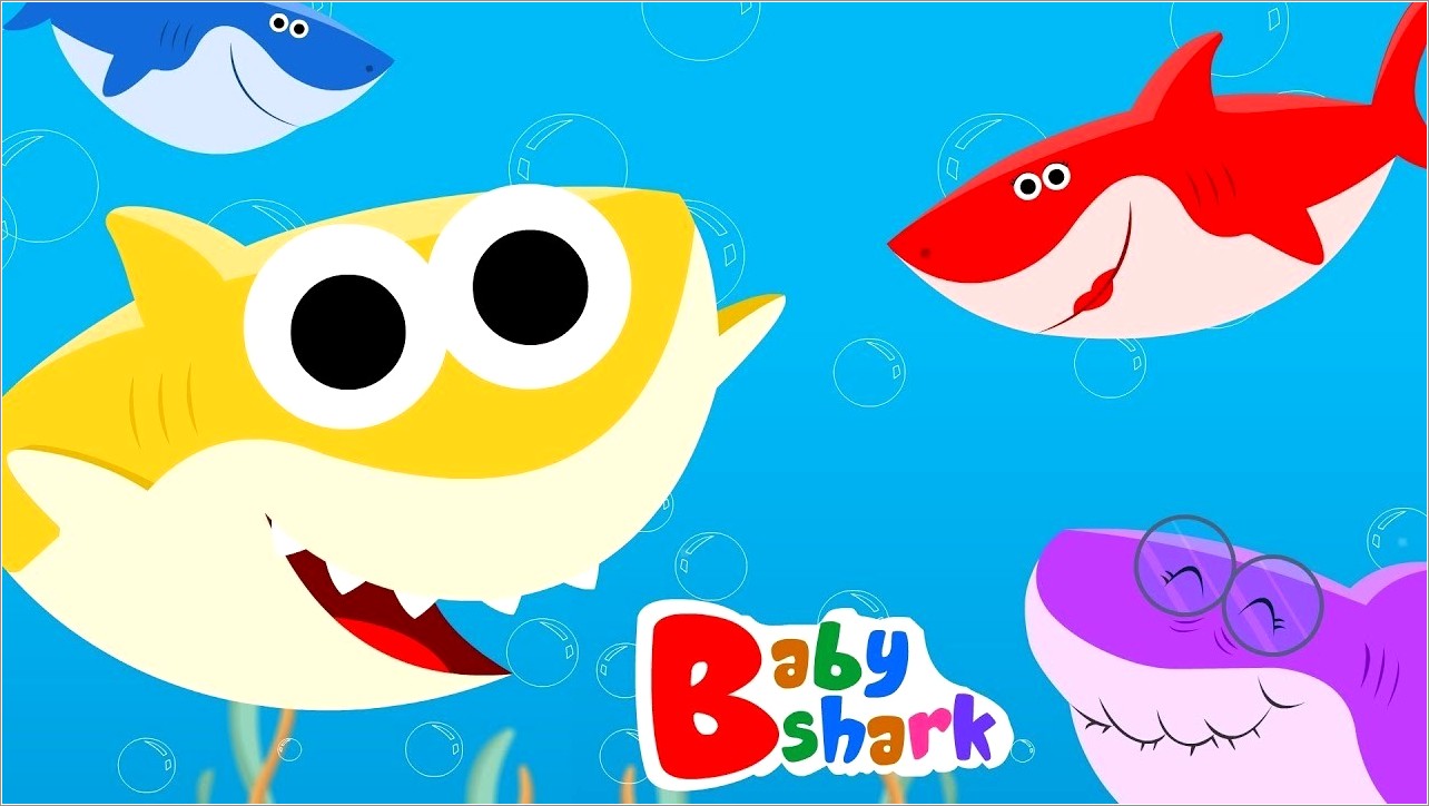 Baby Shark Birthday Invitation Layout