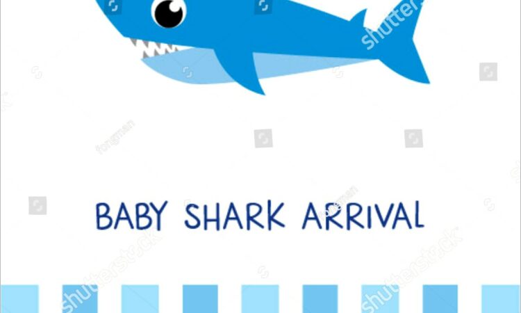 Baby Shark First Birthday Invitations