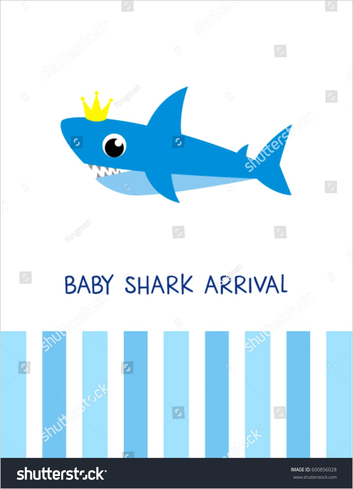 Baby Shark First Birthday Invitations