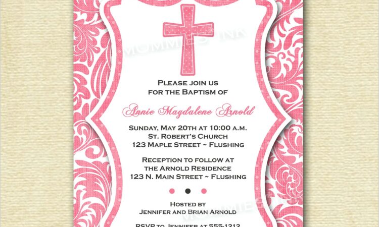 Baptism Invitation Design Ideas