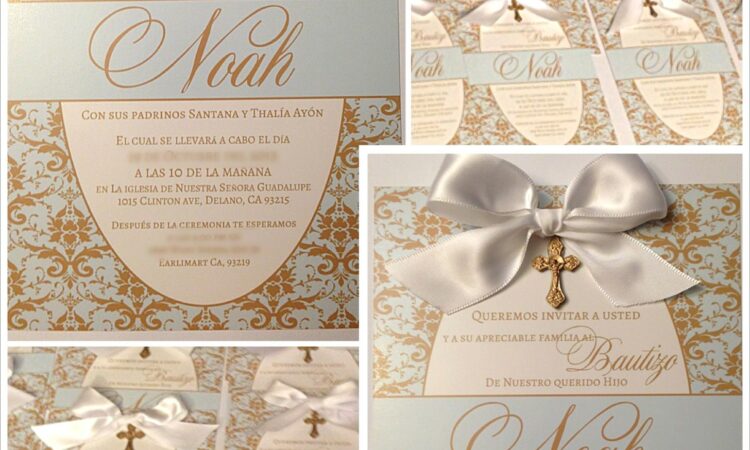 Baptism Invitation Ideas For Boy