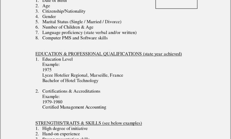 Basic Resume Format Word File Download