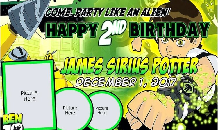 Ben 10 Birthday Invitation Template Free