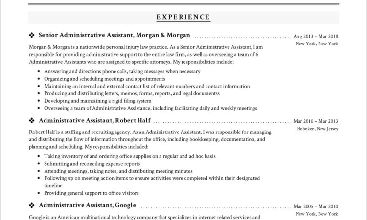 Best Administrative Assistant Resume Examples