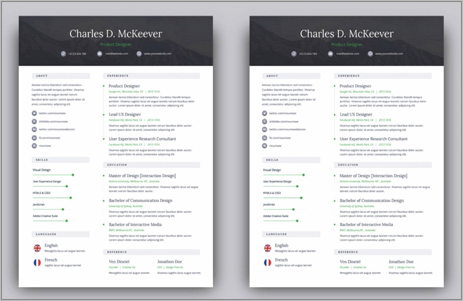 Best Free Pdf Resume Templates
