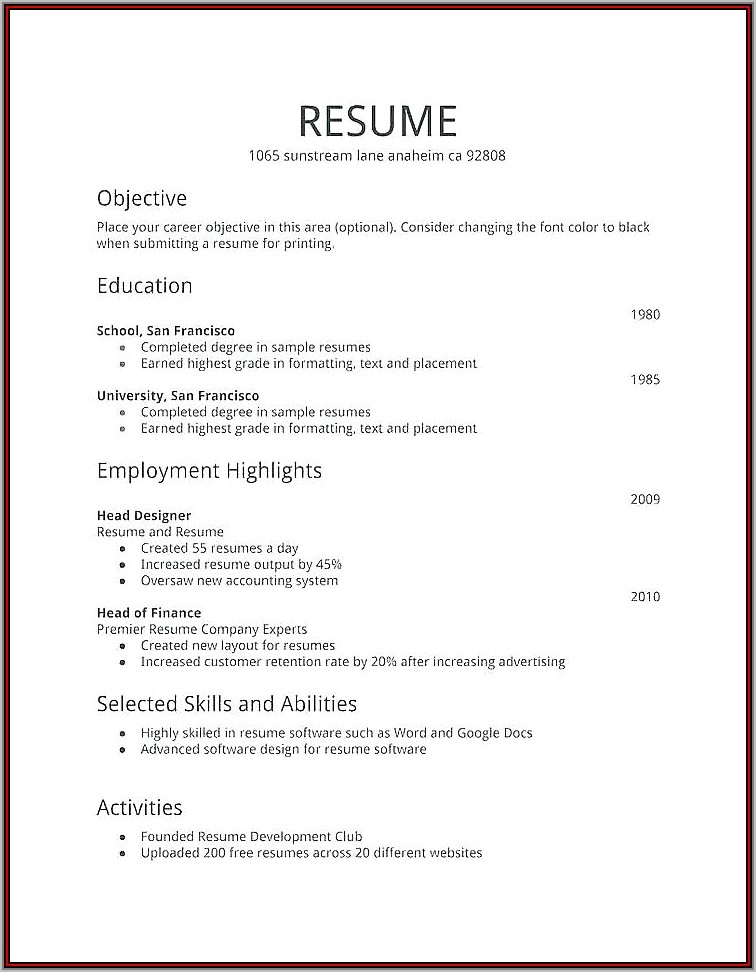 Best Resume For Airline Jobs