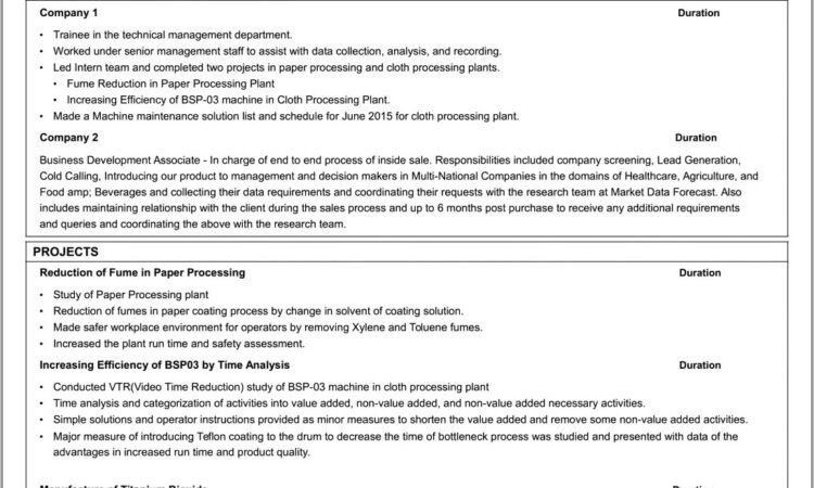 Best Resume Format Free Download For Fresher