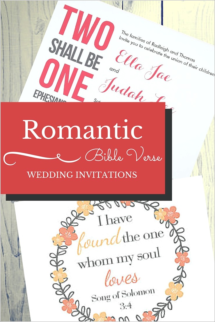 Biblical Verses For Wedding Invitations