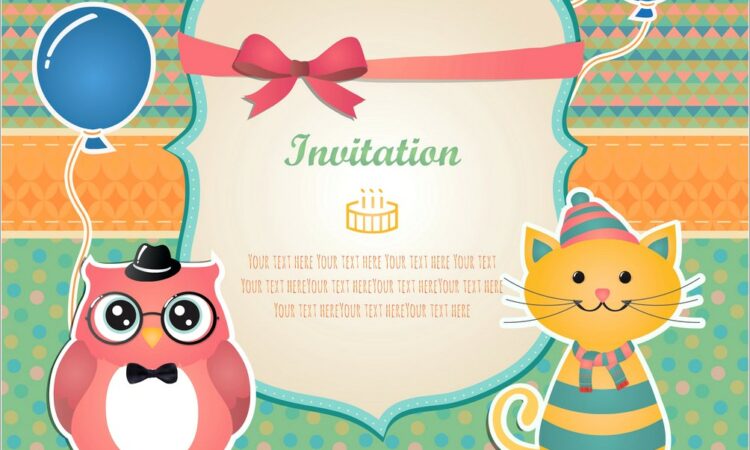 Birthday Invitation Card Design Free