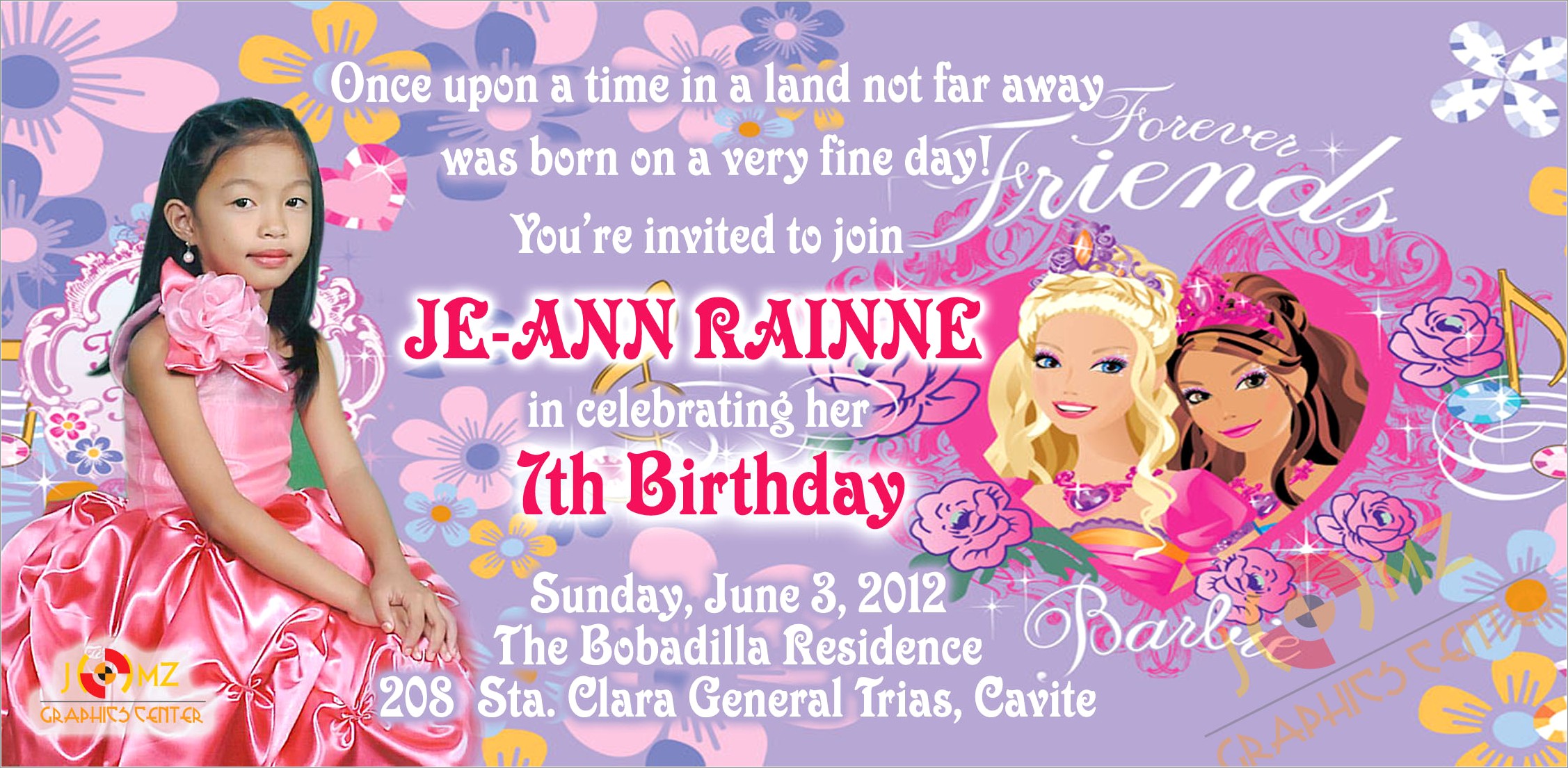 Birthday Invitation Card Layout