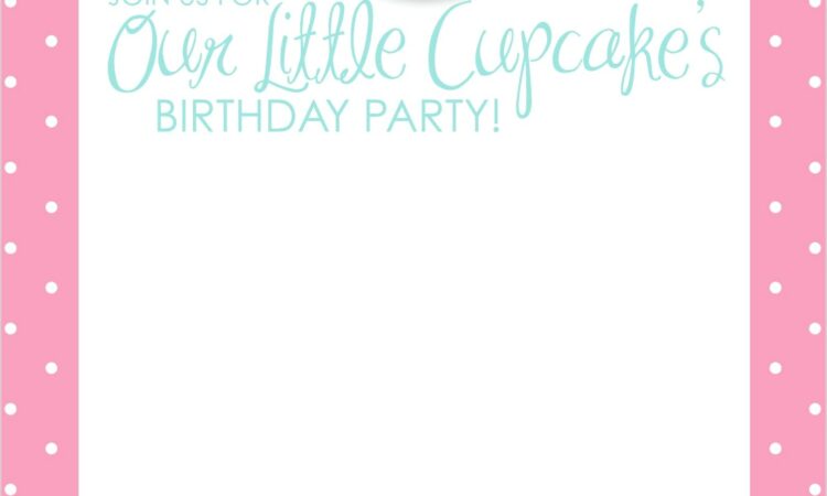 Birthday Invitation Card Template Free