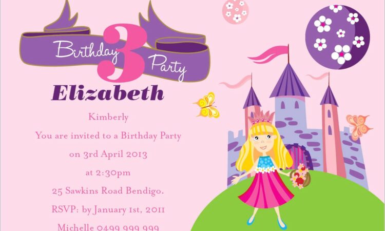 Birthday Invitation Message Sample