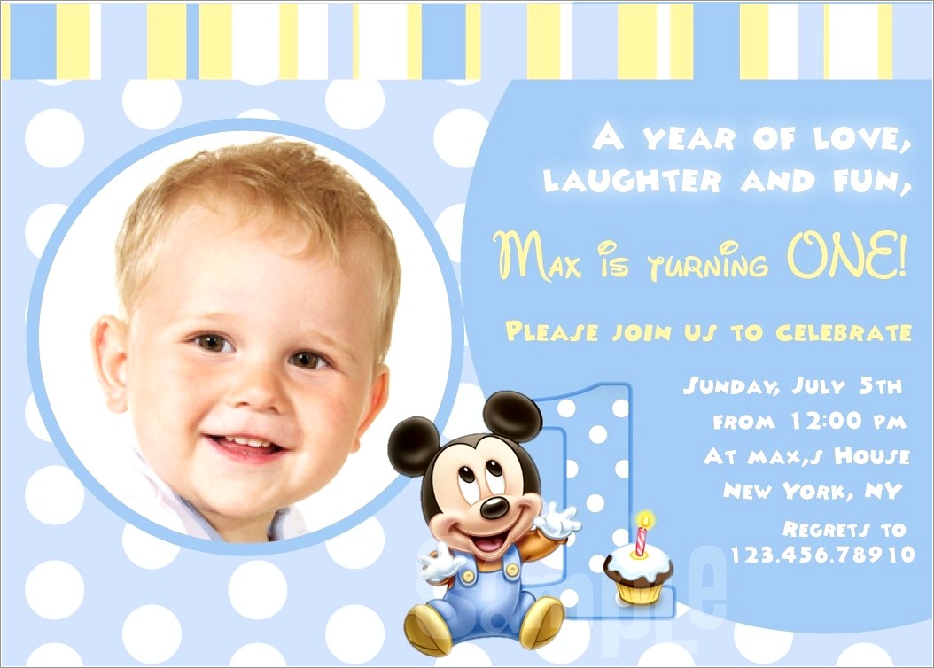 Birthday Invitation Quotes For Baby Boy