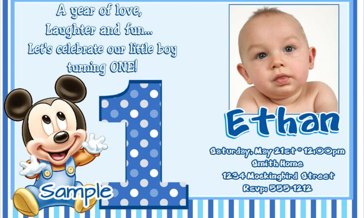 Birthday Invitations Baby Boy 1st