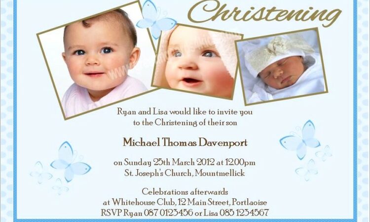 Blank Baptismal Invitation For Baby Girl