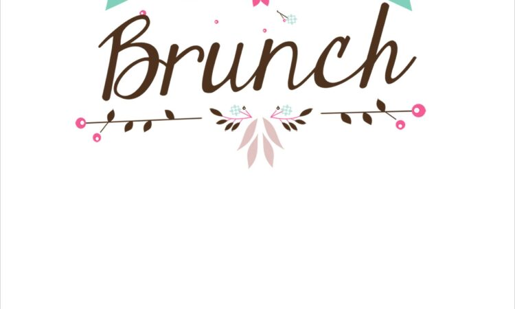 Blank Brunch Invitation Template