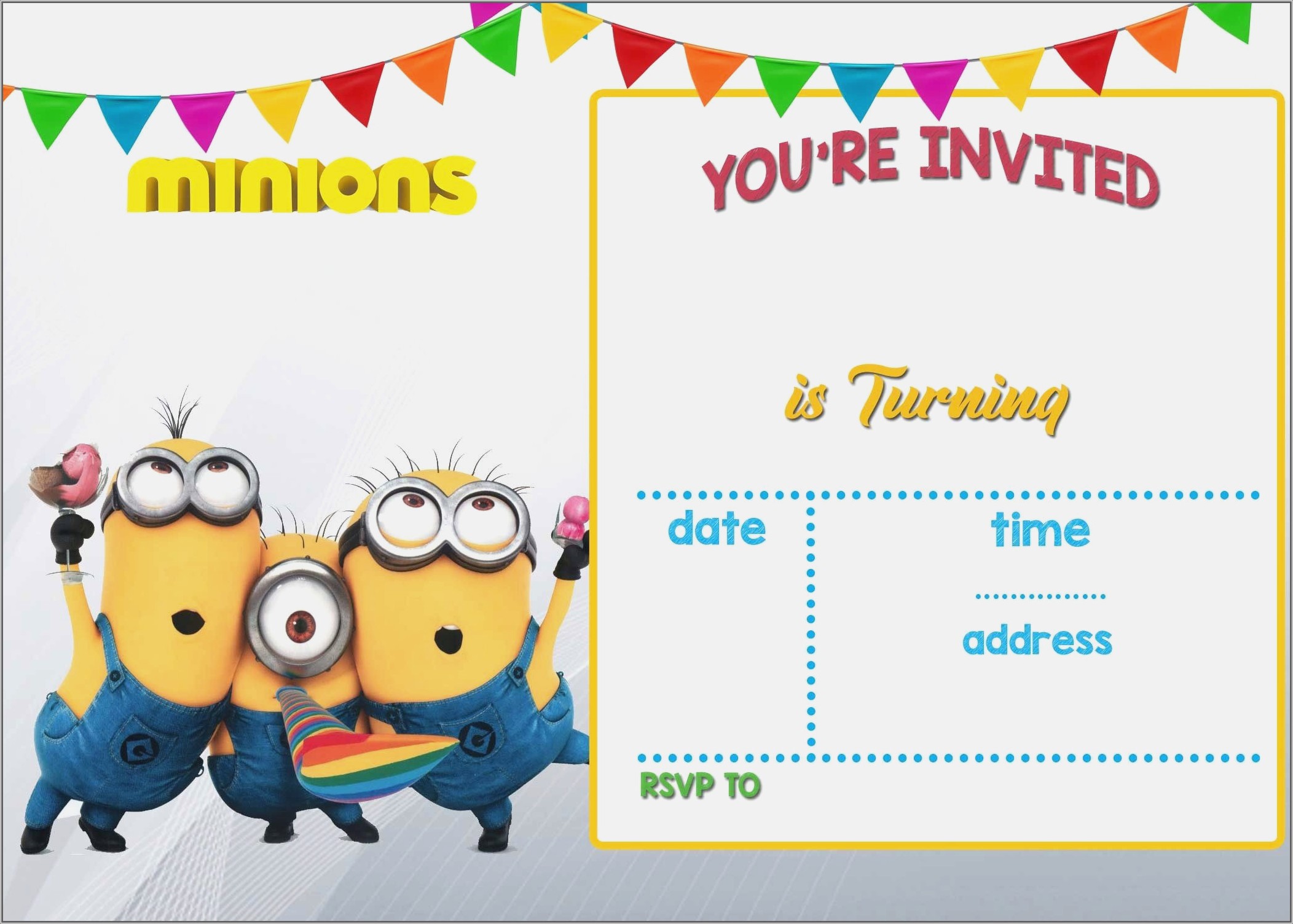 Blank Editable Birthday Invitations Templates Free