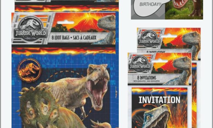 Blank Jurassic World Invitation Template Free