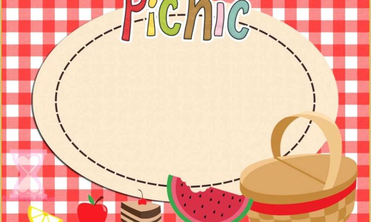 Blank Picnic Invitation Template Free