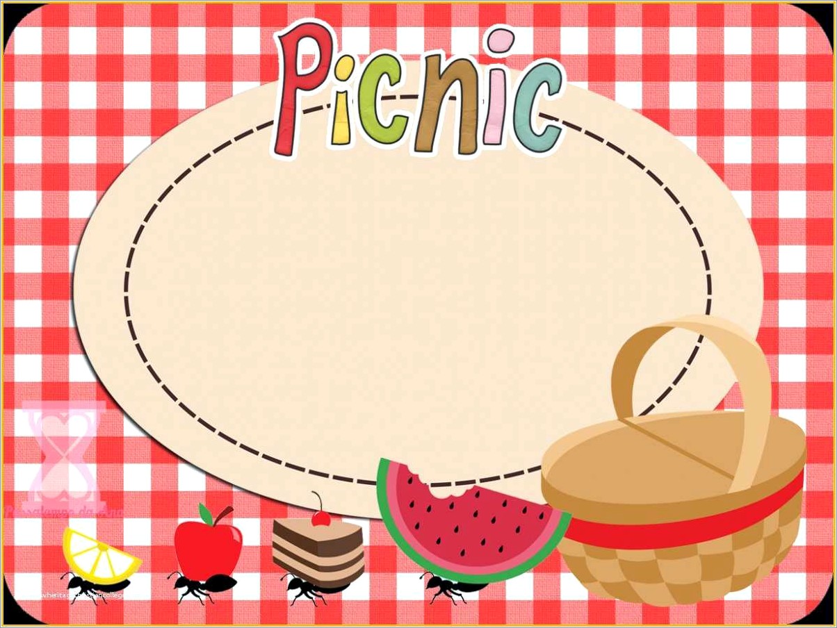 Blank Picnic Invitation Template Free