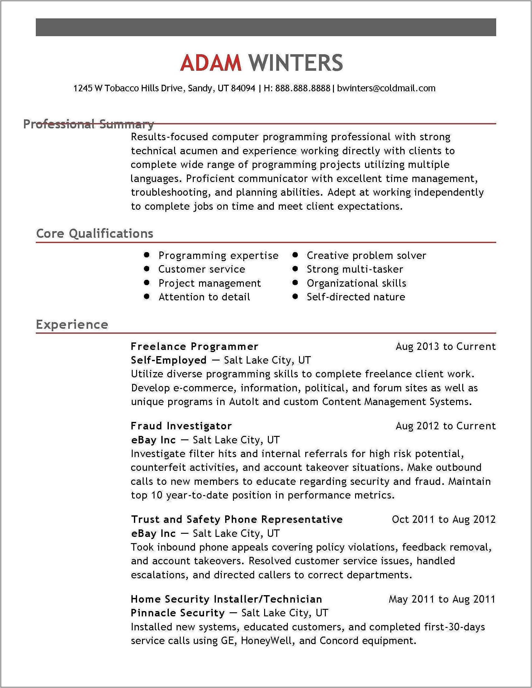 Blank Resume Ready To Fill Up