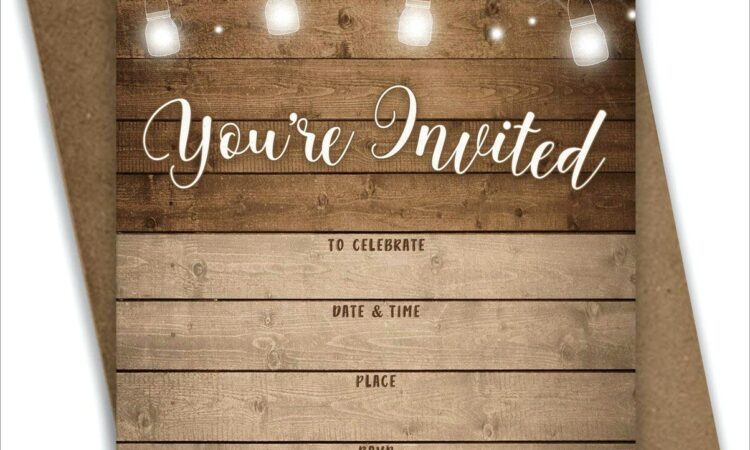 Blank Rustic Invitation Background