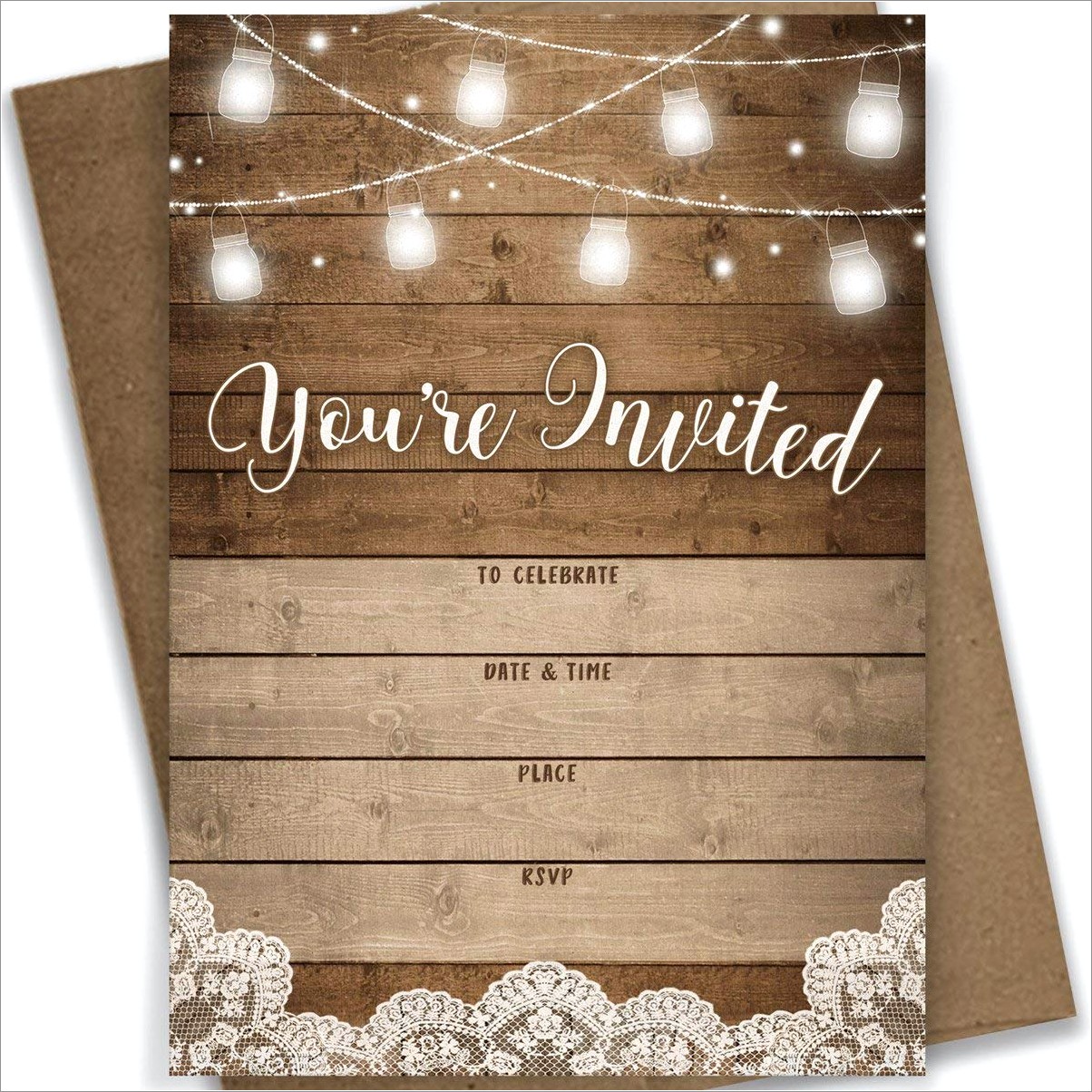 Blank Rustic Invitation Background