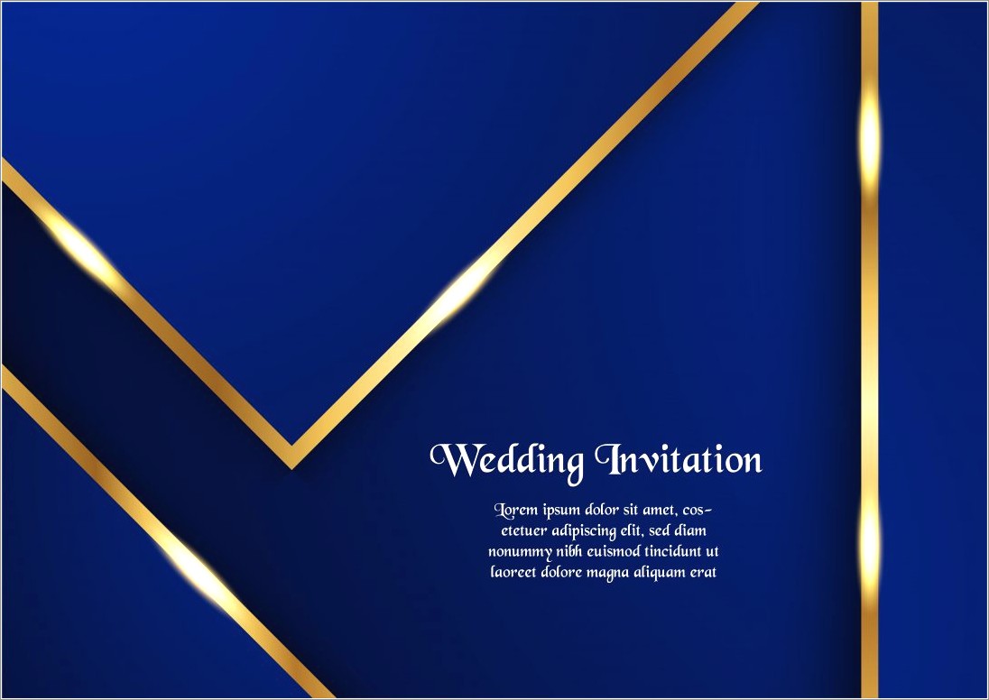 Blue Wedding Invitation Background Hd