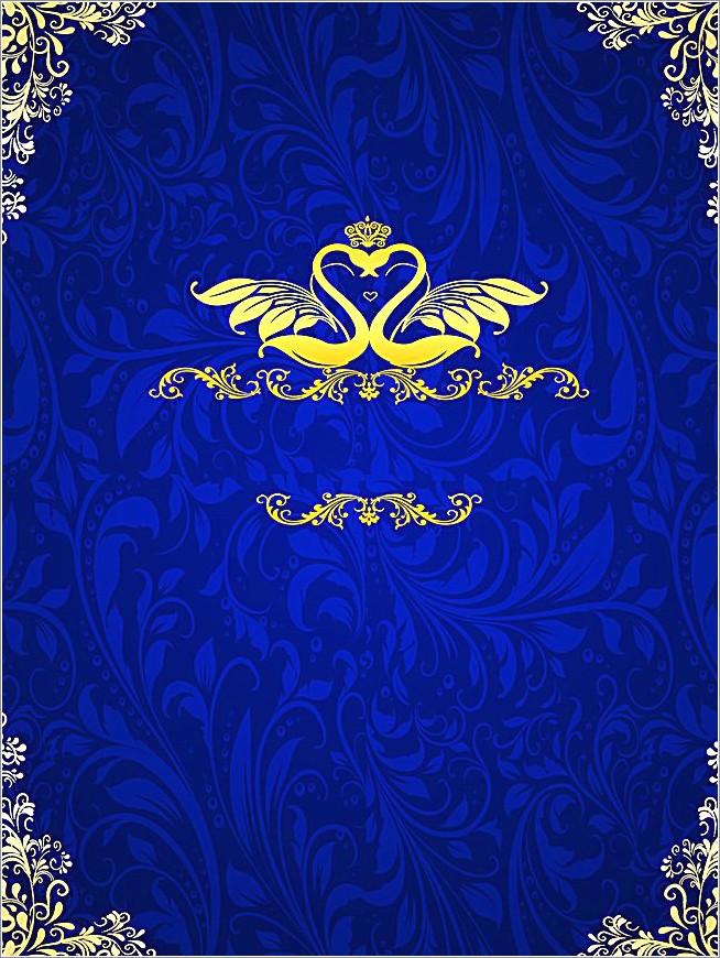Blue Wedding Invitation Background