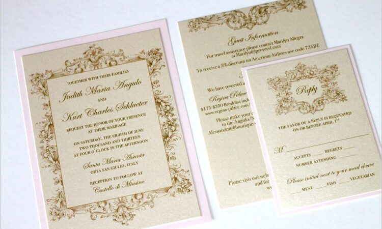 Blush Pink And Ivory Wedding Invitations