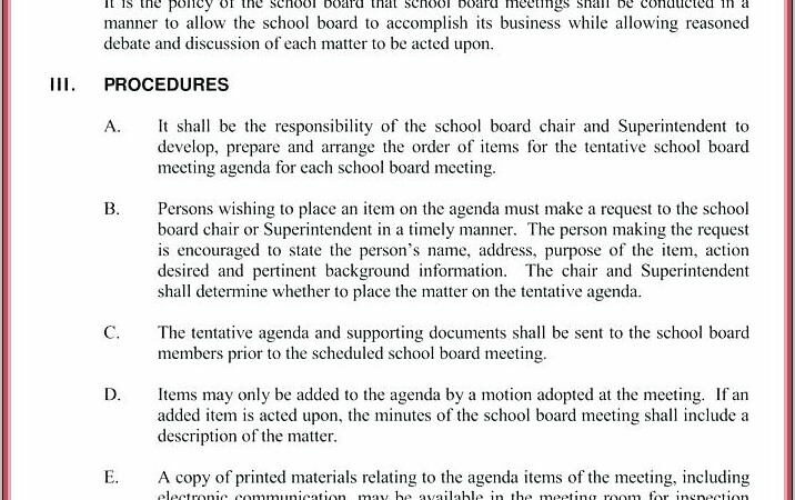 Board Meeting Agenda Template Uk