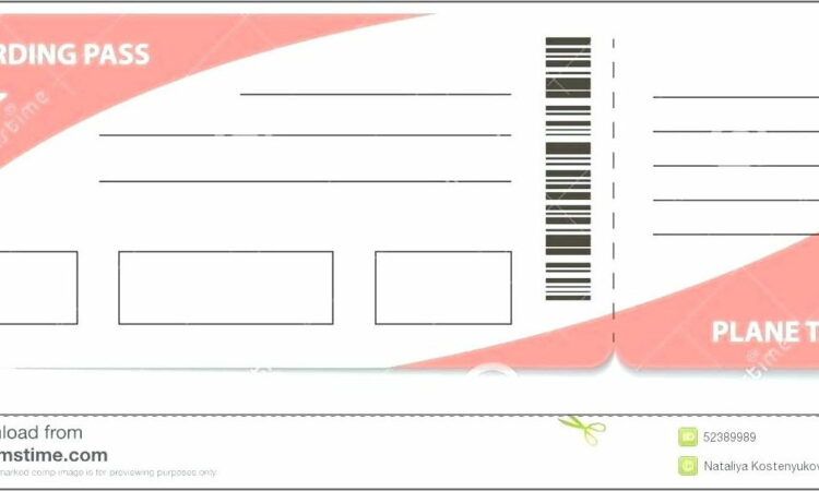 Boarding Pass Wedding Invitation Template Free Download