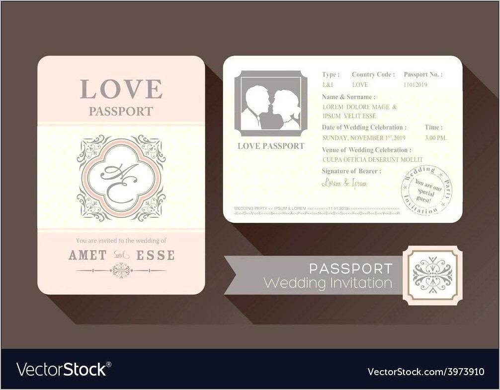 Boarding Pass Wedding Invitations With Rsvp Template